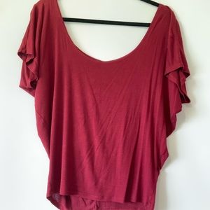 Maroon shirt